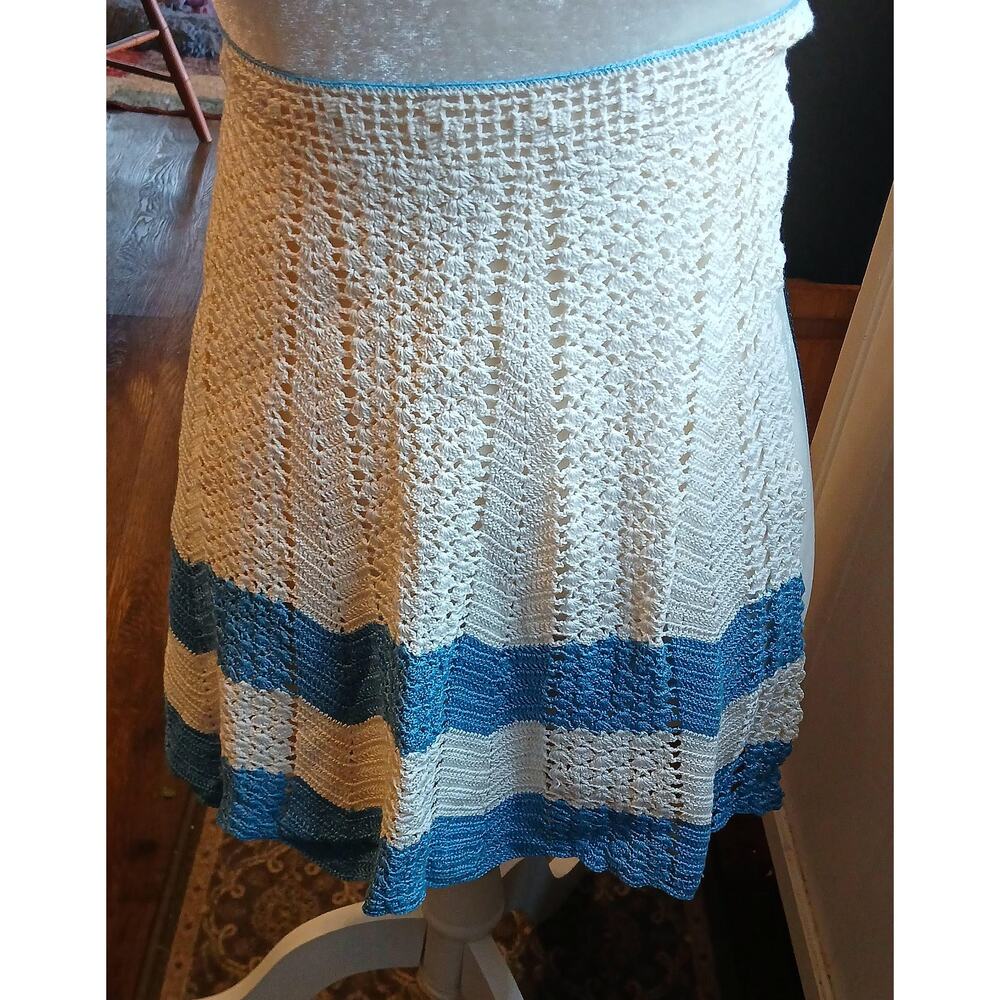 Vintage Hand Crocheted Half Apron